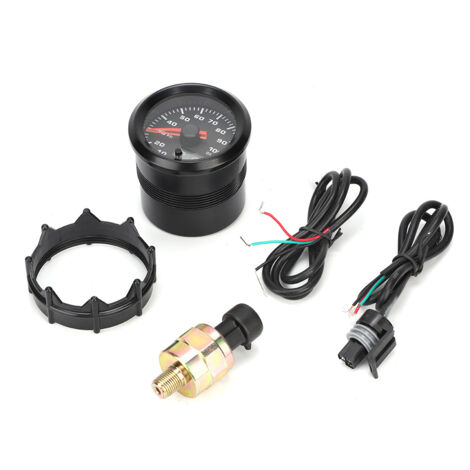 2in 52mm jauge de pression d'huile compteur pointeur affichage numérique avec moteur pas à pas (1/5)