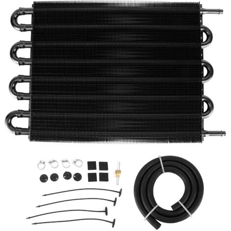 Refroidisseur d'huile de transmission universel OC1405 8 rangées 26 000 lb GVW moteur pièces en aluminium avec tube