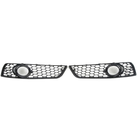 Grille de Phare Antibrouillard Avant, Paire de Caches de Calandre de Phare Antibrouillard Avant Noir Brillant 8P0807682D de Remplacement Gauche Droite pour A3 8P 2009 20102011 (1/5)