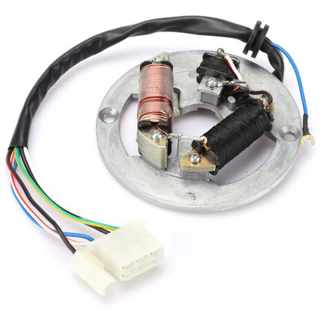 Accessoire de plaque de Stator magnéto d'allumage à double bobine adapté pour vélo de moto Yamaha PW80 (1/5)