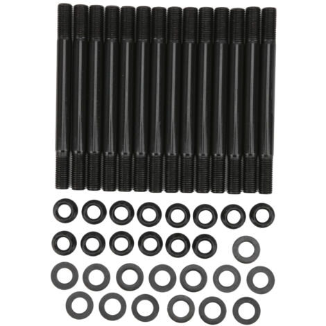 Dewhel Lot de 16 goujons de collecteur d'échappement en acier Dewhel Lot de 16 goujons de collecteur d'échappement en acier