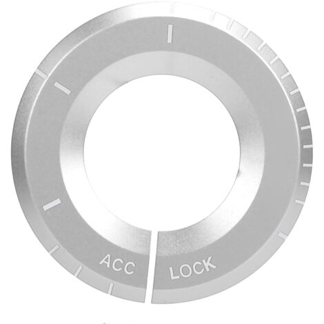 Remplacement d'accessoire automatique d'anneau décoratif de commutateur d'allumage pour MercedesBenz A CClass (argent) (1/5)