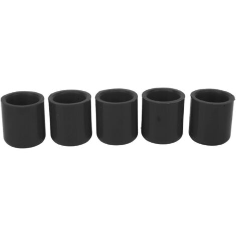 Couvercle de bouchon d'extrémité de Tube en Silicone pour tuyau d'aspiration et d'aspiration, capuchon de Lanking, diamètre intérieur de 25mm, universel, adapté pour voiture, noir, 5 pièces (1/5)