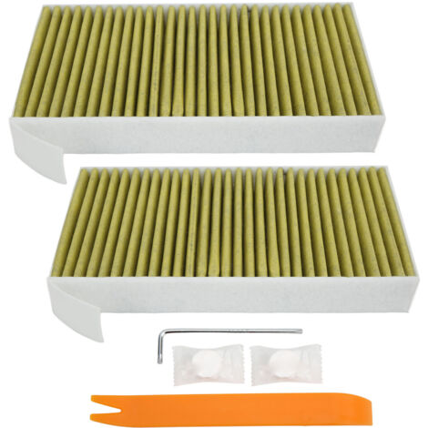 Filtre à Air de cabine, 2 pièces, charbon actif, bonne étanchéité, remplacement Durable pour Tesla Mode 3 ans (1/5)