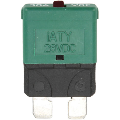 Disjoncteur de fusible de Circuit de réinitialisation manuelle automatique de 30A/28V DC universel pour les navires de Yachts à basse tension de voitures (1/5)