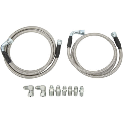 Kit de montage de lignes de refroidissement en métal pour tuyau de refroidisseur de Transmission pour TH350 700R4 TH400 4L80E (1/5)