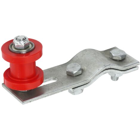 Rouleau tendeur de chane, ajusteur de curseur robuste pour moteur de vélo 49cc 66cc 80cc, vélo motorisé rouge (1/5)