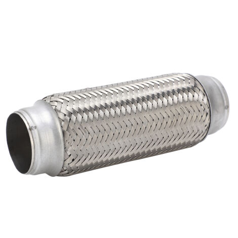 Remplacement de réparation de filtre à particules d'acier inoxydable de soufflet de tuyau flexible d'échappement tissé par voiture 2x8.0in (1/5)