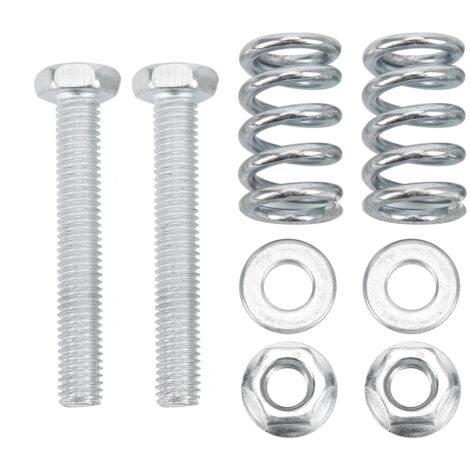 Kit de réparation d'échappement, 8 pièces, comprenant un boulon, un écrou, un joint à ressort, des accessoires automobiles en acier (1/5)