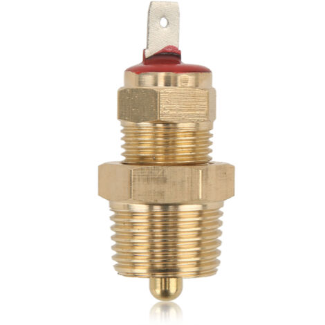 Thermostat du ventilateur de refroidissement du radiateur du moteur Commutateur de température Filetage NPT 3/8 po 185 200 °F pour ventilateurs 10 12 14 16 po (1/5)