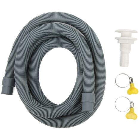 Kit d'installation de pompe de cale marine avec colliers de serrage, raccord traversant la coque pour bateaux, yachts, camping-cars, gris 3/4 pouces (1/5)