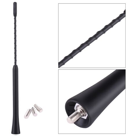 Lot De 2 Antennes De Toit De Voiture, 4 Vis, Antenne Radio Universelle, Antenne De Voiture, Tige D'antenne Modifiée (9", 11