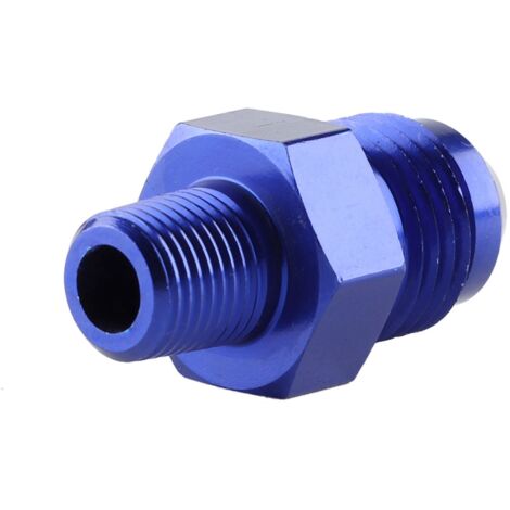 Alliage d'aluminium mle Flare AN6 à 1/8" NPT adaptateur de raccord de mazout droit (1/5)