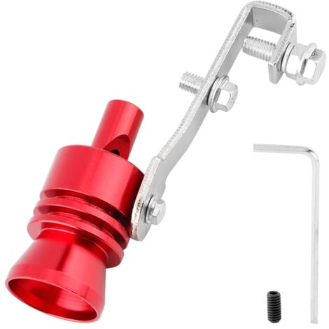 Sifflet universel de tuyau d'échappement de voiture pour accessoires automobiles ATV SUV (rouge)