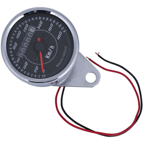 Compteur kilométrique universel à lumière LED Double couleur, compteur de vitesse km/h pour moto