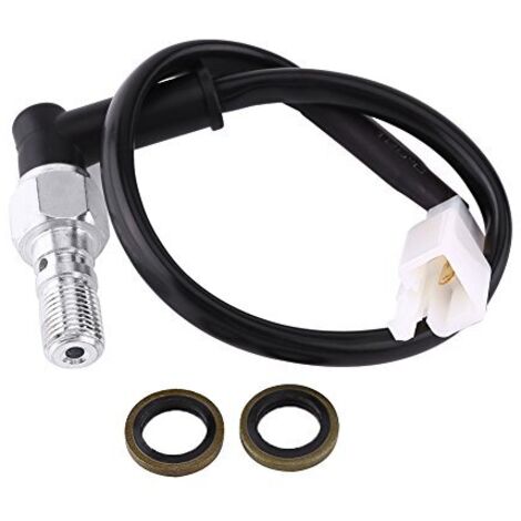 Interrupteur de frein hydraulique, Interrupteur d'éclairage arrière de pression de frein hydraulique universel pour moto Boulon creux (M10 1.25MM) (1/5)