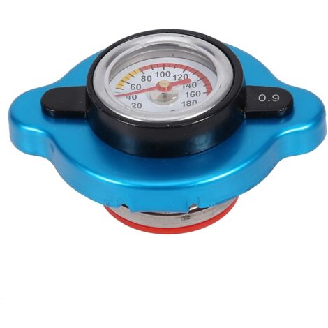 bouchon radiateur thermomètre,Bouchon de radiateur de jauge thermostatique de voiture, jauge de pression de température de uchon de réservoir d'eau thermostatique moyenne universelle (1/5)