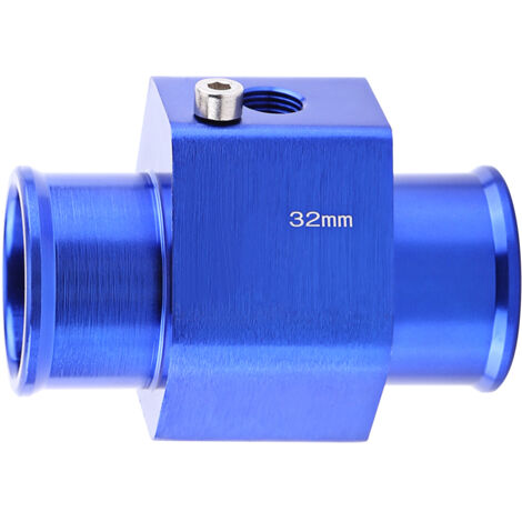Adaptateur Universel Capteur Température Eau Voiture – Aluminium Bleu Anodisé, Diamètres 26-40 Mm, Pour Diagnostic Précis Et Éviter La Surchauffe
