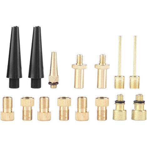 Adaptateur de Valve de vélo, 15 pièces, pour Valve SV AV DV, ballon de vélo gonflable (1/5)