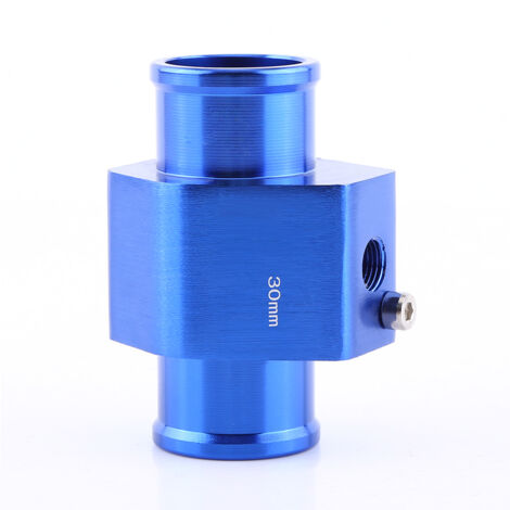Adaptateur universel de capteur de température de tuyau de tuyau de joint de température d'eau de voiture en métal bleu 30mm (1/2)