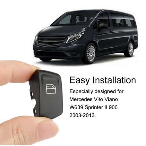 Bouton Viano, 2pc Bouton Leve Vitre Vito Commutateur de Bouton de Fenêtre de Voiture Puissance Interrupteur de Lève-Vitre pour Vito Viano W639 Sprinter II 906 2003-2013 (1/5)