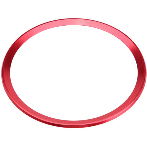 Garniture de couverture d'anneau de volant de voiture en alliage d'aluminium pour Audi A1 A3 A4 A5 A6 Q3 Q5 rouge (1/5)