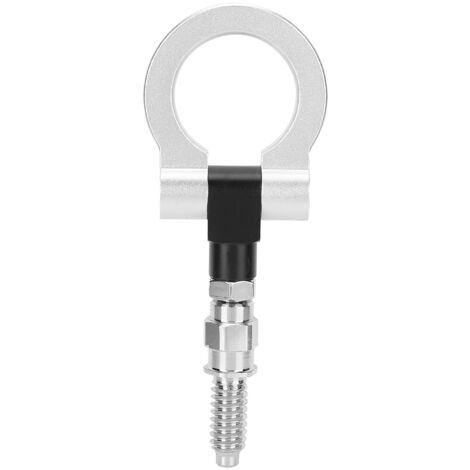 Crochet de remorquage de remorque CNC pour voiture européenne compatible avec la série 3 E39 E92 E91 E90 E46 E36 (argent) (1/5)