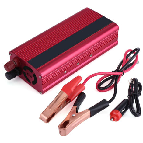 Convertisseur de puissance de voiture 2000W DC 12V à AC 110V, adaptateur de chargeur USB (1/5)
