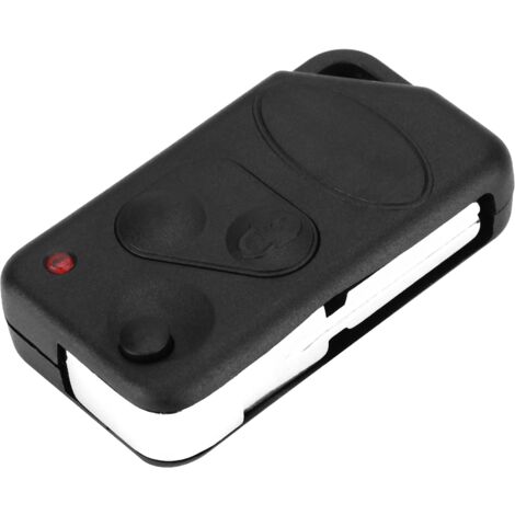 Guscio Portachiavi Auto 3 Pulsanti Flip Per C3 C4 C5 C6 Picasso | Cover In ABS Con Lama Non Tagliata