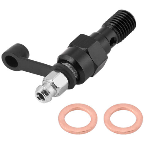 M10x1.0mm Moto M10x1.0mm Moto matre étrier vis mamelon Banjo boulon bouchon anti-poussière cap noir (1/5)