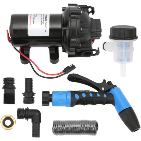 Kit de pompe de lavage 24V 5.0GPM 70PSI 137.8ft pompe de lavage de pont de tête pour Yacht de bateau marin RV (1/5)