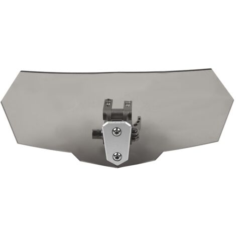 Déflecteur de vent de pare-brise de moto réglable à flux d'air universel (noir)