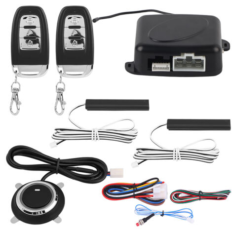 Système d'alarme universel pour voiture SUV, 9 pièces, sécurité, bouton poussoir d'entrée sans clé, démarreur à distance (1/5)