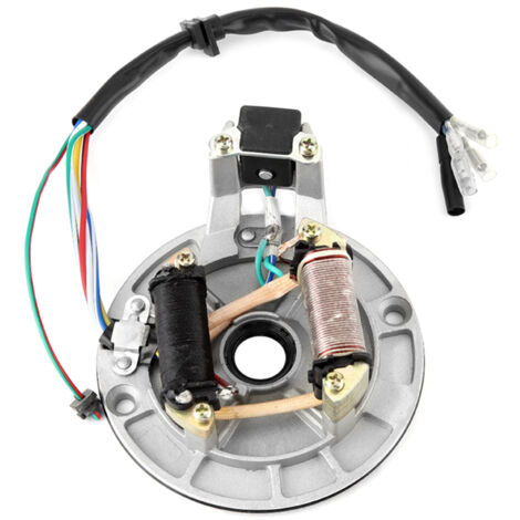 pour Bobine allumage Dirt pour allumage Rotor Interne pour Dirt CCR Bobine de stator en Alliage d'aluminium, Rotor de Bobine d'allumage de magnéto de ramassage de Plaque de stator JH70 pour Pit (1/5)