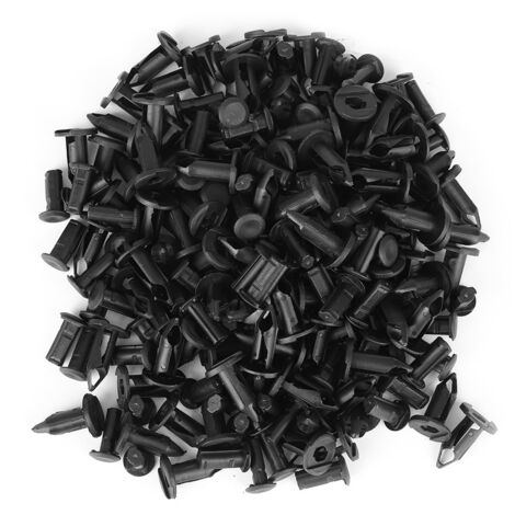 100pcs noir voiture pare-chocs garde-boue rivets plastique push clips attaches pour toyota