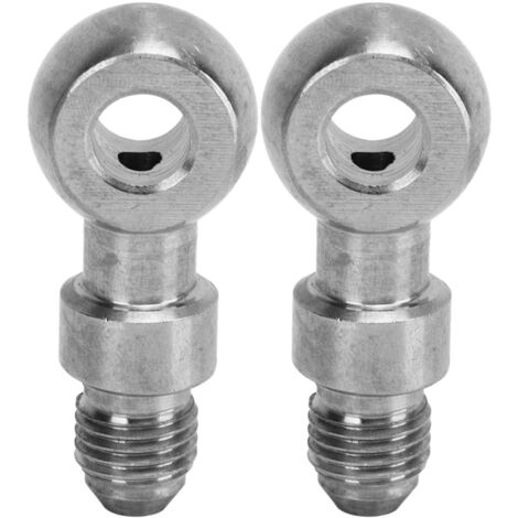 1 paire de raccords d'adaptateur de Banjo à il en acier inoxydable, raccord d'adaptateur de Banjo de frein droit (1/5)