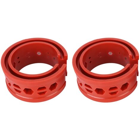 2 pièces/ensemble SEBS rouge amortisseurs de voiture, amortisseurs de colle, ressorts tampons, outil d'entretien automobile (A) (1/5)