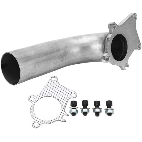 Tuyau de décharge de tuyau de descente d'échappement de Turbo de 57mm avec le remplacement de tuyau de décharge de Turbo d'acier inoxydable de bride de 5 boulons pour T3 T4 T04E (1/5)