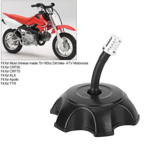 Bouchon De Réservoir ATV/Dirt Bike Universel Avec Tuyau De Reniflard - Argent, Pour Moto 70-160cc