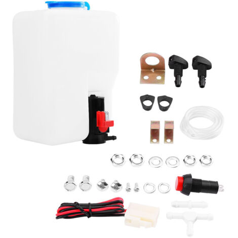Kit de réservoir de pompe de lave-glace de pare-brise universel, outils de nettoyage 12V pour voitures classiques (1/5)
