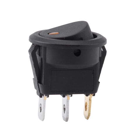 Interrupteur Spst marche/arrêt rond électrique automobile 12v, pour voiture, Van, tableau de bord, bateau, lumière A