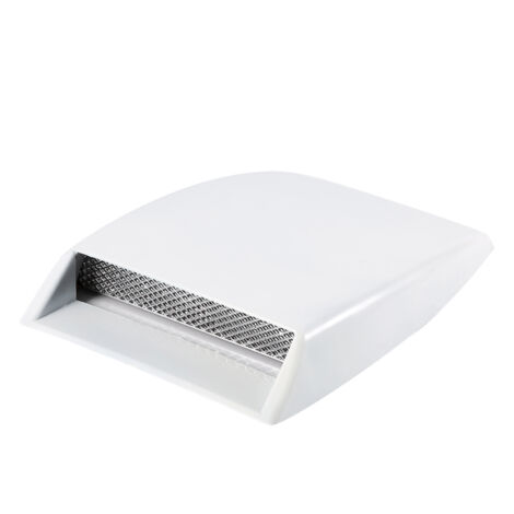 Voiture Camion Décoratif Air Flow Admission Scoop Bonnet Vent Autocollant Couverture Capot Blanc (1/5)