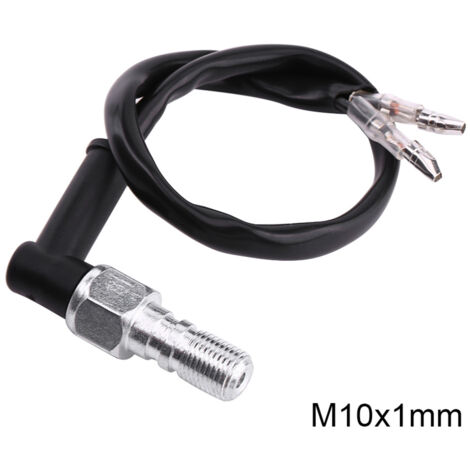 Interrupteur de Frein Hydraulique, Contacteur de Pression Hydraulique de Freinage Arrière de Moto Universel avec Rondelles M10x1.25 M10x1mm(M10x1) (1/5)
