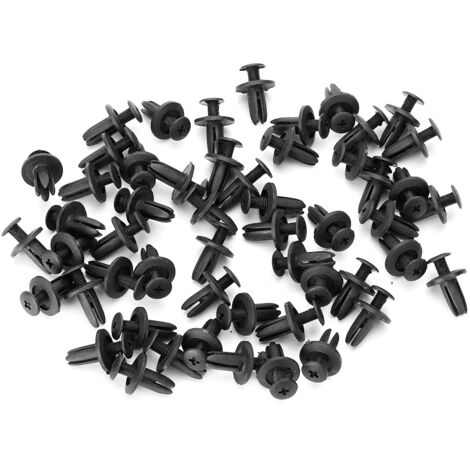 50 pcs voiture porte panneau garniture Clips garde-boue pare-chocs attache poussoir Rivet retenue 6mm pour Honda Toyota