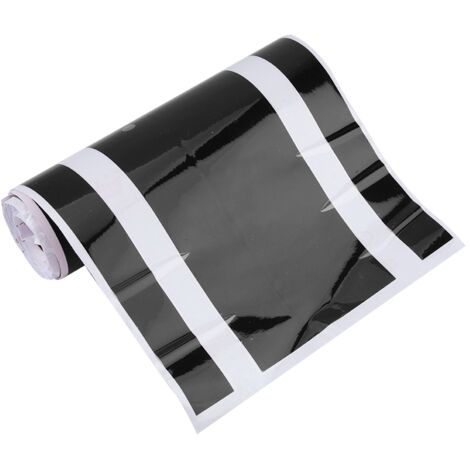 Auto-adhésif carrosserie moteur capot capot Scratch couverture autocollant décalcomanie bande décoration (noir)