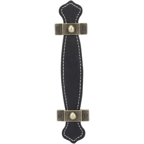 Poignée de traction de meubles en cuir artificiel, pour valise, armoire, placard, porte d'armoire (1/5)