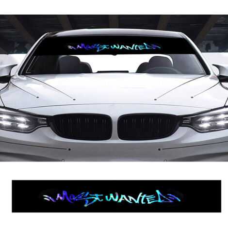Sticker autocollant voiture avant arrière fenêtre pare-brise coloré couverture réfléchissante style décorationsticker pare brise voiture sticker pare brise voiture+autocollant pare brise voiture (1/5)