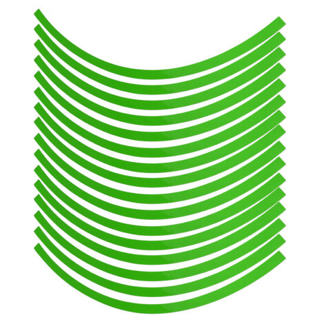Universal Car Motorcycel Wheel Réfléchissant Pinstripe Decal Tape Sticker Décoration Film 6 Couleurs Vert Fluorescent (1/5)