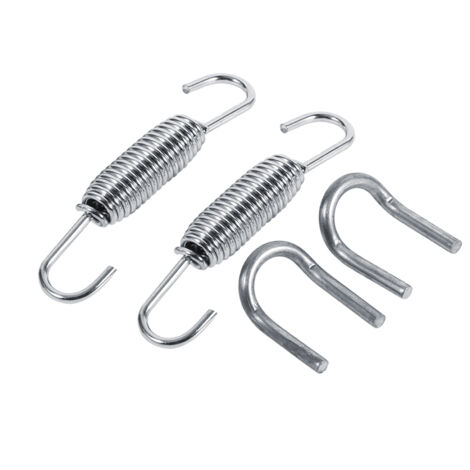 2x ressorts de montage entièrement rotatifs pour système d'échappement de moto en acier inoxydable