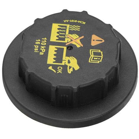 Couvercle de bouchon de réservoir de réservoir de radiateur de liquide de refroidissement 9C34-8101-AA pour accessoire de voiture Ford